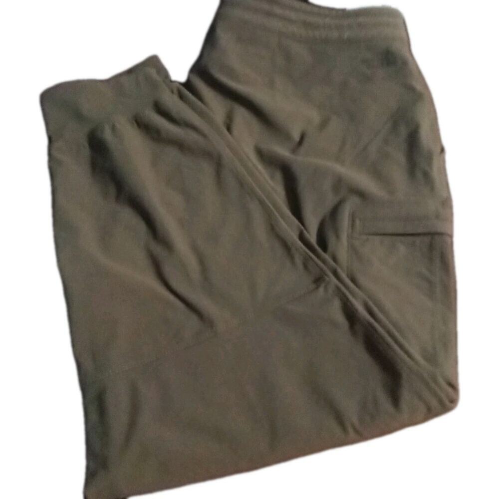 The North Face Women's Pants Army Green Cuffed Legs Zip Pockets Sz. XXL